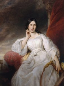 Porträt der Opernsängerin Maria Malibran-Garcia 1808-1836, als Desdemona, 1830