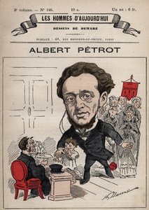 Karikatur von Albert Petrot (1837-1897) aus 