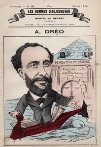 Karikatur von Amaury Dreo (1829-1882) aus 