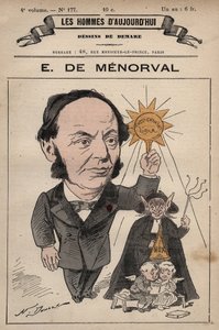 Karikatur von Eugene de Menorval (1829-1897) englischer Autor aus 