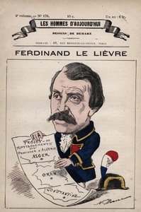Karikatur von Ferdinand Le Lievre (Lelievre) (1799-1886) englischer Senator in Algerien aus 
