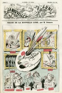 Illustration von Henri Demare (1846-1888) für das Cover von La Nouvelle Lune