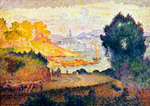 Ein Blick auf Menton, 1899-1900