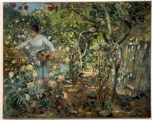 Rosengarten in Monaco von Henri Edmond Cross
