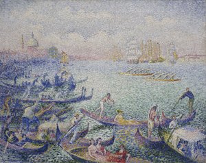 Regatta in Venedig, September 1903 - Januar 1904 von Henri Edmond Cross