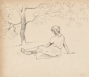 Studie für "Wäscherinnen in der Provence", ca. 1885-89 von Henri Edmond Cross