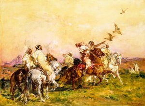 Die Falkenjagdgesellschaft von Henri Emilien Rousseau