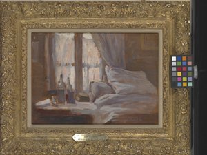 Das Schlafzimmer (La Chambre à Coucher) von Henri Eugene Augustin Le Sidaner