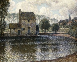 Die graue Windmühle von Henri Eugene Augustin Le Sidaner
