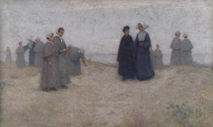 Die Promenade der Waisen, 1888 von Henri Eugene Augustin Le Sidaner
