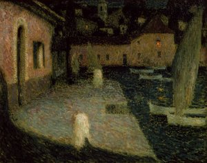 Der kleine Hafen, Dämmerung von Henri Eugene Augustin Le Sidaner
