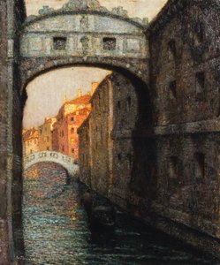Venedig - die Seufzerbrücke von Henri Eugene Augustin Le Sidaner