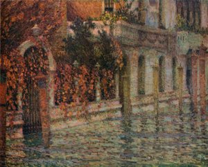 Der Weiße Palast, Herbst, Venedig (Le Palais Blanc, Automne, Venise) von Henri Eugene Le Sidaner