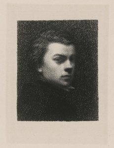 Selbstporträt im Alter von 17 Jahren von Henri Fantin-Latour