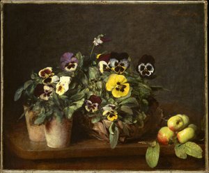 Stillleben mit Stiefmütterchen von Henri Fantin-Latour