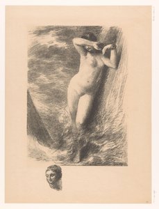 Andromeda an einen Felsen im Wasser gekettet von Ignace Henri Jean Fantin Latour