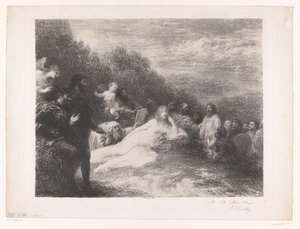Faust und Mephisto sehen Helena von Troja von Ignace Henri Jean Fantin Latour