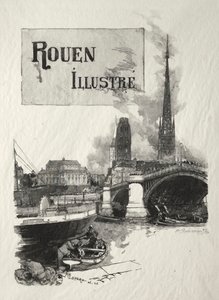 Frontispiz von Rouen Illustré von Ignace Henri Jean Fantin Latour