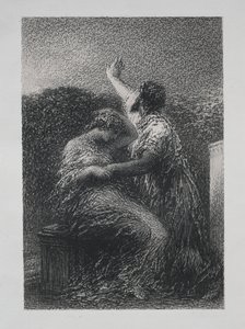 Der Magier Baltazar und Fatime von Ignace Henri Jean Fantin Latour