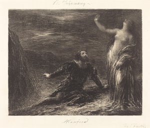 Manfred und Astarte (2. Platte) von Ignace Henri Jean Fantin Latour