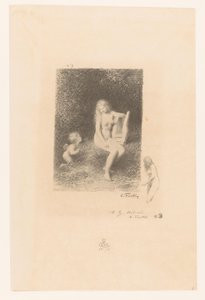 Muse der Musik mit Amor von Ignace Henri Jean Fantin Latour
