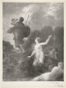 Siegfried und die Rheintöchter von Ignace Henri Jean Fantin Latour