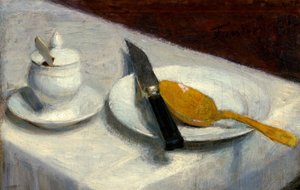 Stillleben mit Senftopf, 1860 von Ignace Henri Jean Fantin Latour