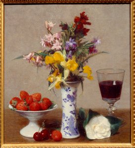 Stillleben genannt die Verlobung von Ignace Henri Jean Fantin Latour
