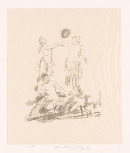 Studie von drei tanzenden Frauen von Ignace Henri Jean Fantin Latour