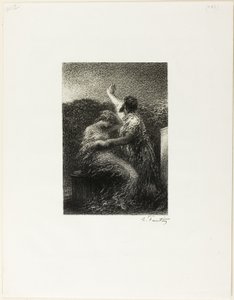 Der Magier Balthasar und Fatima von Ignace Henri Jean Fantin Latour
