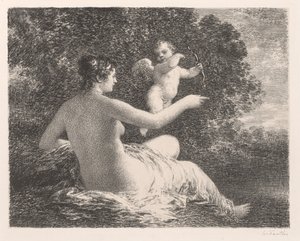 Venus und Amor von Ignace Henri Jean Fantin Latour