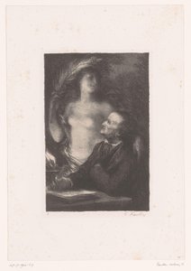 Wagner schaut zu seiner Muse auf, Leben und Werke von Richard Wagner (Serientitel) von Ignace Henri Jean Fantin Latour