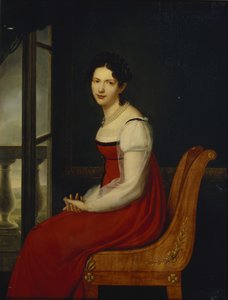 Porträt von Prinzessin Varvara Sergeyevna Dolgorukova 1793-1833, geb. Gagarina, ca. 1820 von Henri Françoiss Riesener