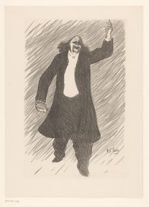 Porträt des Chansonniers Marcel Legay (Marcel Legay, Künstler des Cafékonzerts, Le Café Concert)