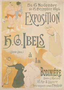Plakat für die Henri-Gabriel Ibels Ausstellung, 1894 von Henri Gabriel Ibels