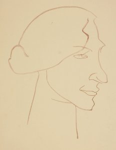 Sophie im Profil von Henri Gaudier Brzeska