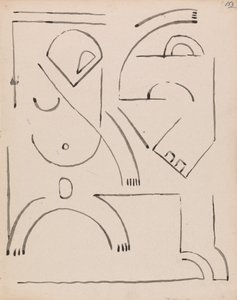 Abstrakte Figurenkomposition von Henri Gaudier Brzeska