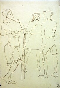 Kinder im Park von Henri Gaudier Brzeska