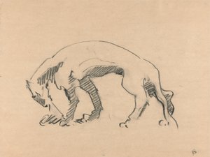 Löwin im Profil von Henri Gaudier Brzeska