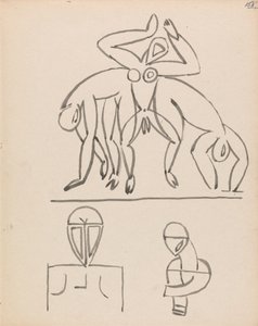 Neun Figurenstudien