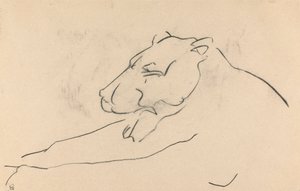 Liegende Löwin von Henri Gaudier Brzeska