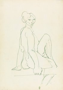 Sitzende weibliche Figur von Henri Gaudier Brzeska