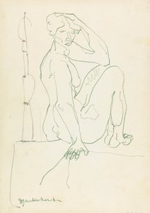 Sitzende weibliche Figur von Henri Gaudier Brzeska