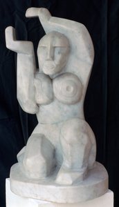 Sitzende Frau, ca. 1911-1915 von Henri Gaudier Brzeska