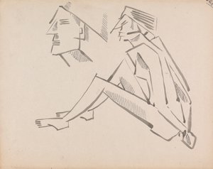 Zwei Figurenstudien von Henri Gaudier Brzeska
