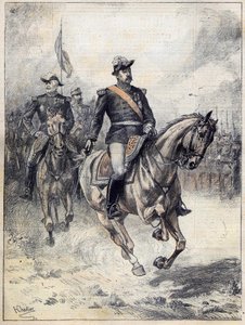 General Felix Gustave (Felix-Gustave) Saussier (1828-1905) im Jahr 1892 nach Chartiers Aquarell. von Henri Georges Jacques (after) Chartier