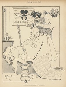 Haarschnitt des Königs von Thule: ein Mann beim Friseur von Henri Gerbault