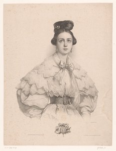 Junge Frau mit dem Buchstaben A von Henri Grevedon
