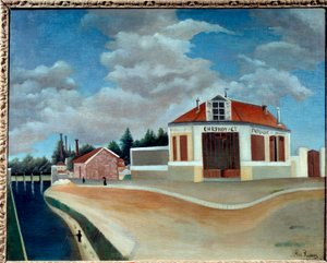 Stuhlfabrik in Alfortville von Henri J.F. Rousseau