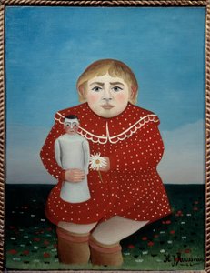 Kind mit Puppe von Henri J.F. Rousseau